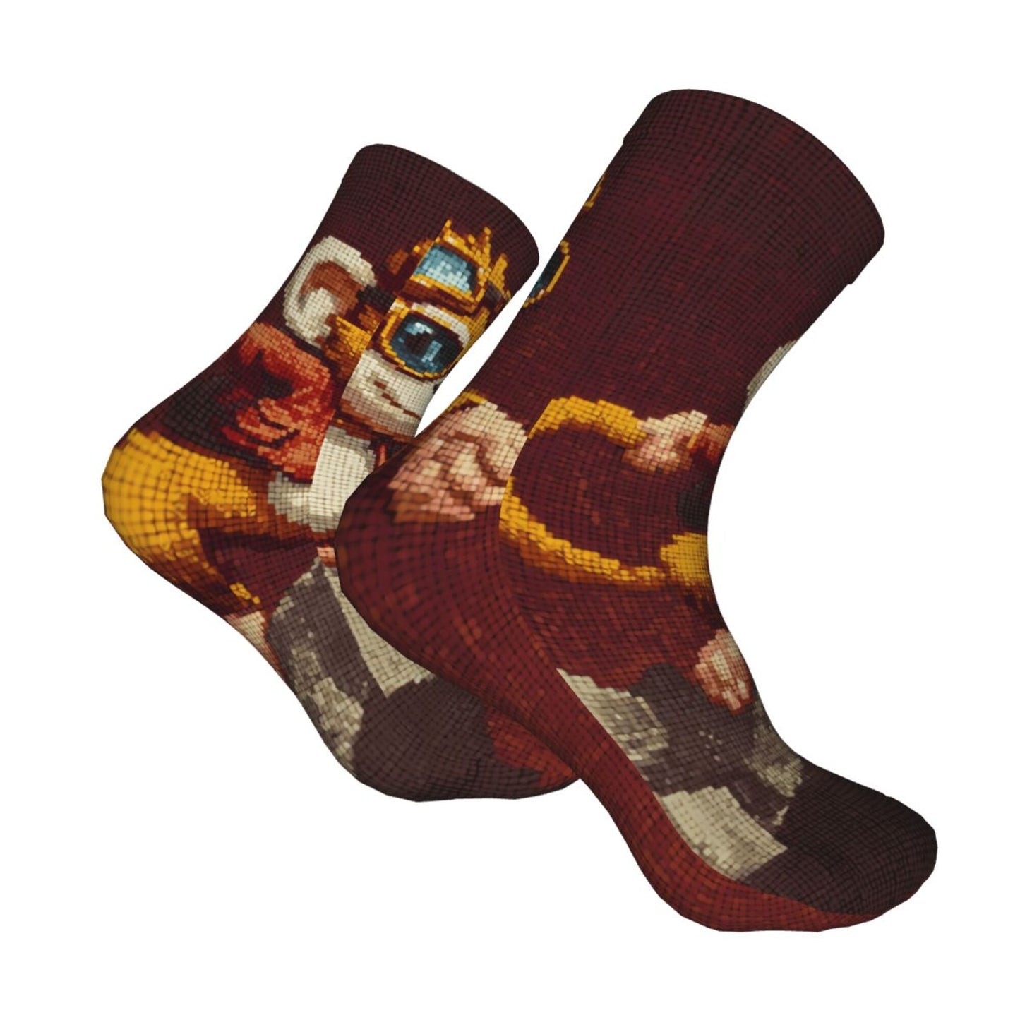 Thickened Fashion Warm Socks – 12 Inch Long Tube Socks with Artistic Pattern Design for Men and Women