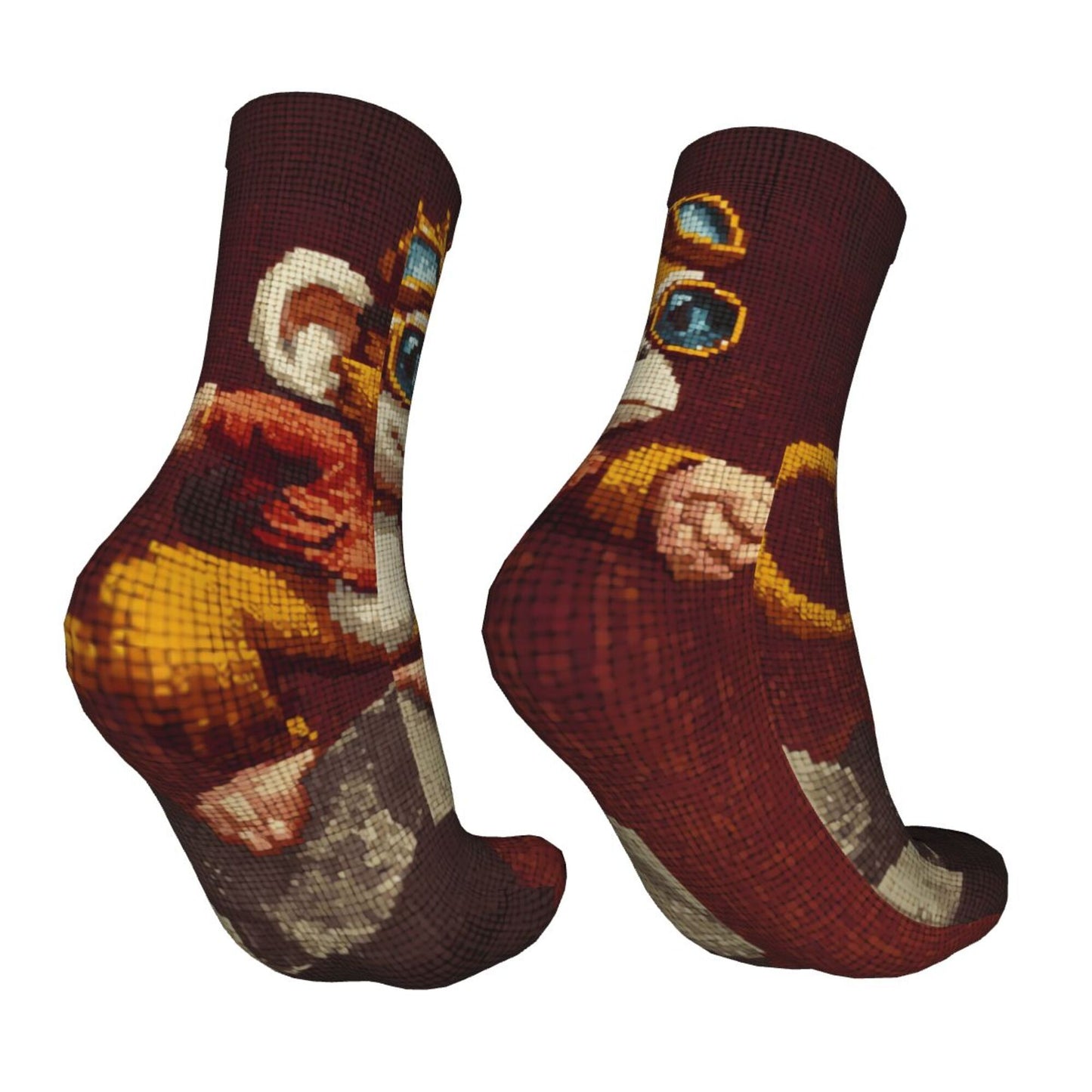Thickened Fashion Warm Socks – 12 Inch Long Tube Socks with Artistic Pattern Design for Men and Women