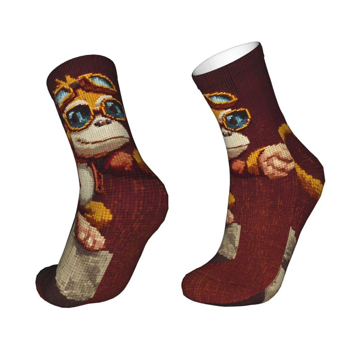 Thickened Fashion Warm Socks – 12 Inch Long Tube Socks with Artistic Pattern Design for Men and Women